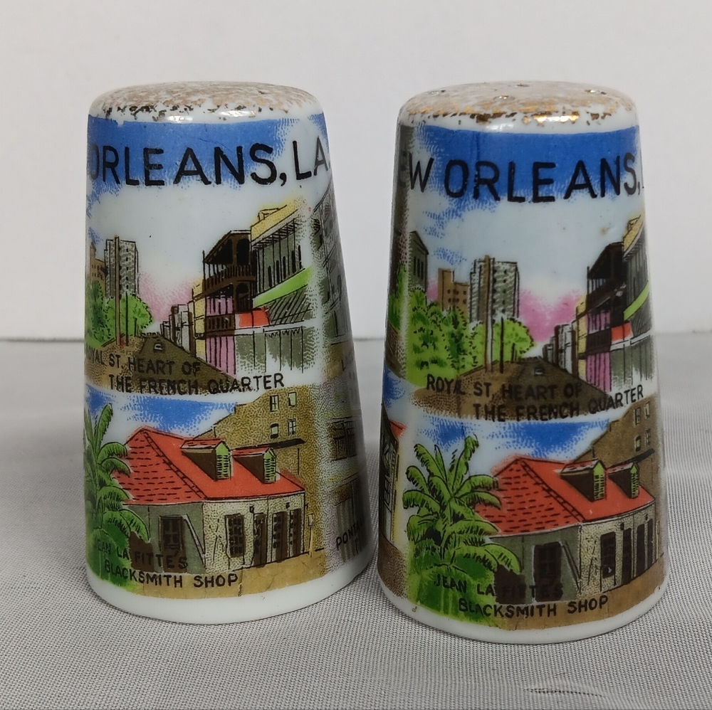 Vintage Salt and Pepper Shakers New Orleans, LA